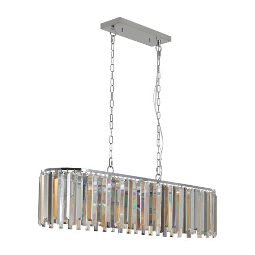 Modern Oval Crystal Chandelier Luxury Home Decor Fixtures - No Bulbs Unavailable Platform